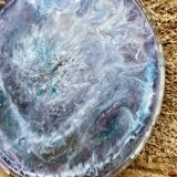 Vintage resin glitter plate