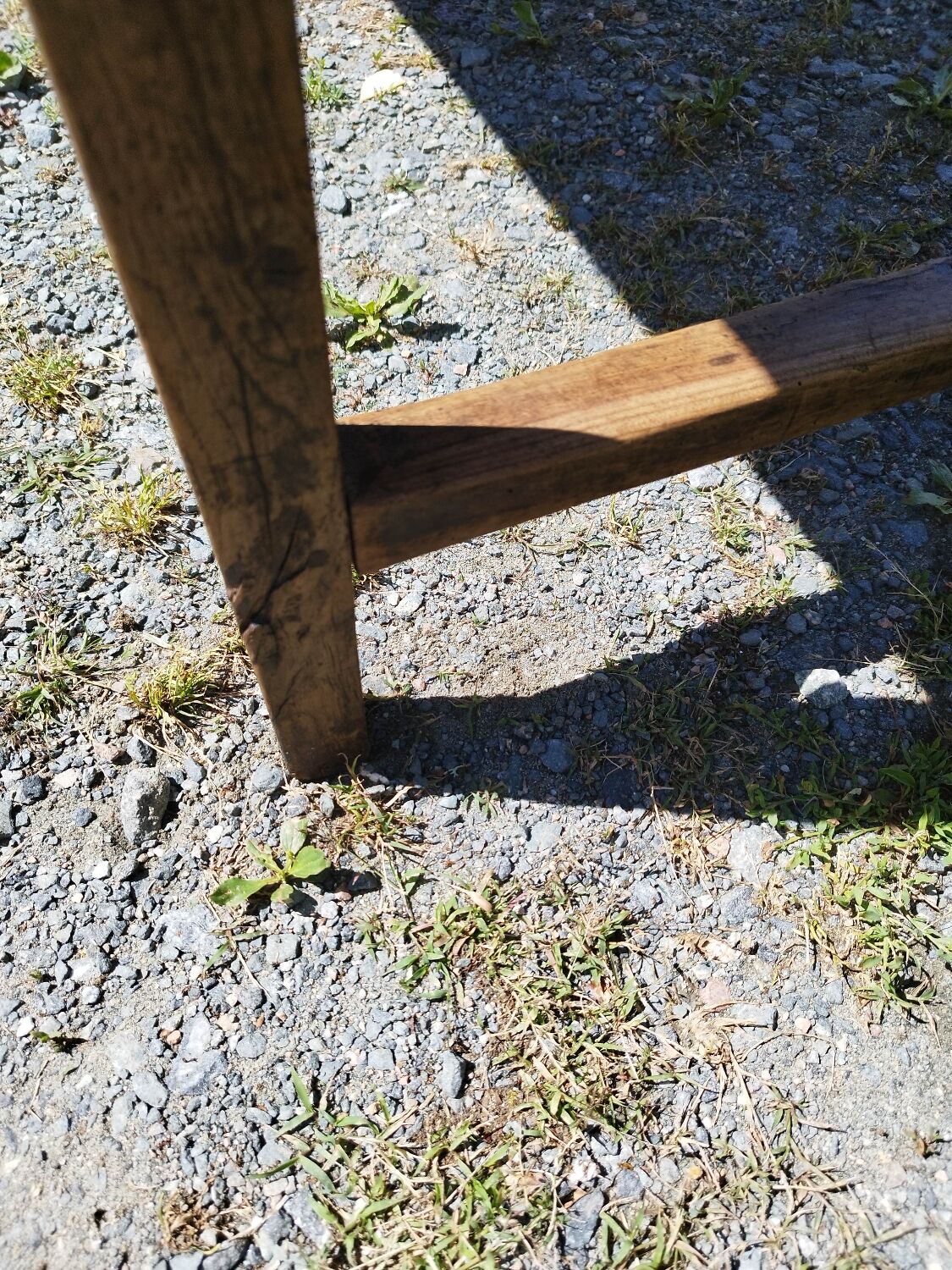 Large rustic farmhouse table bobbin legs