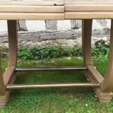 Art deco table from the 1930s in raw cherry wood