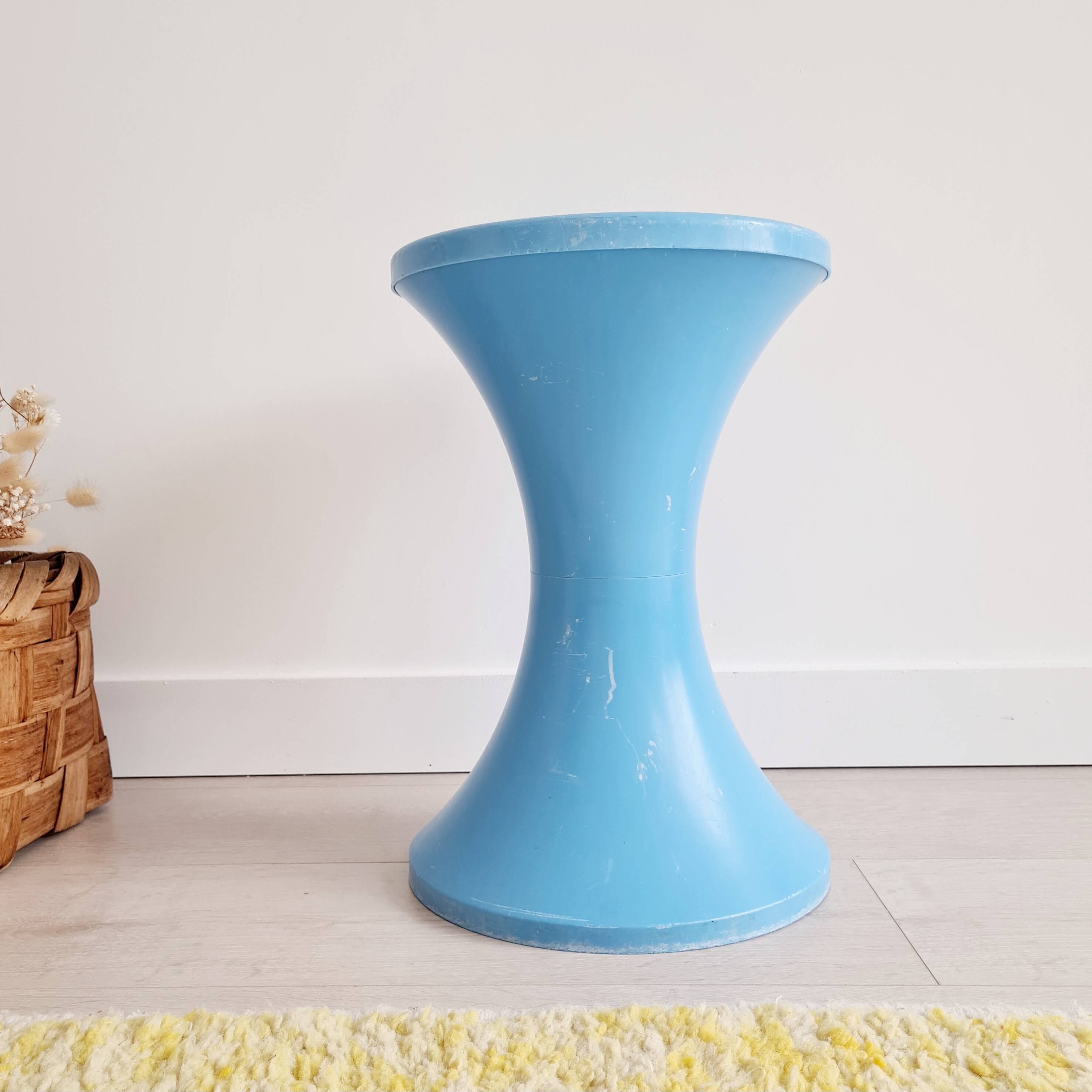 Blue Tam Tam stool by Stamp