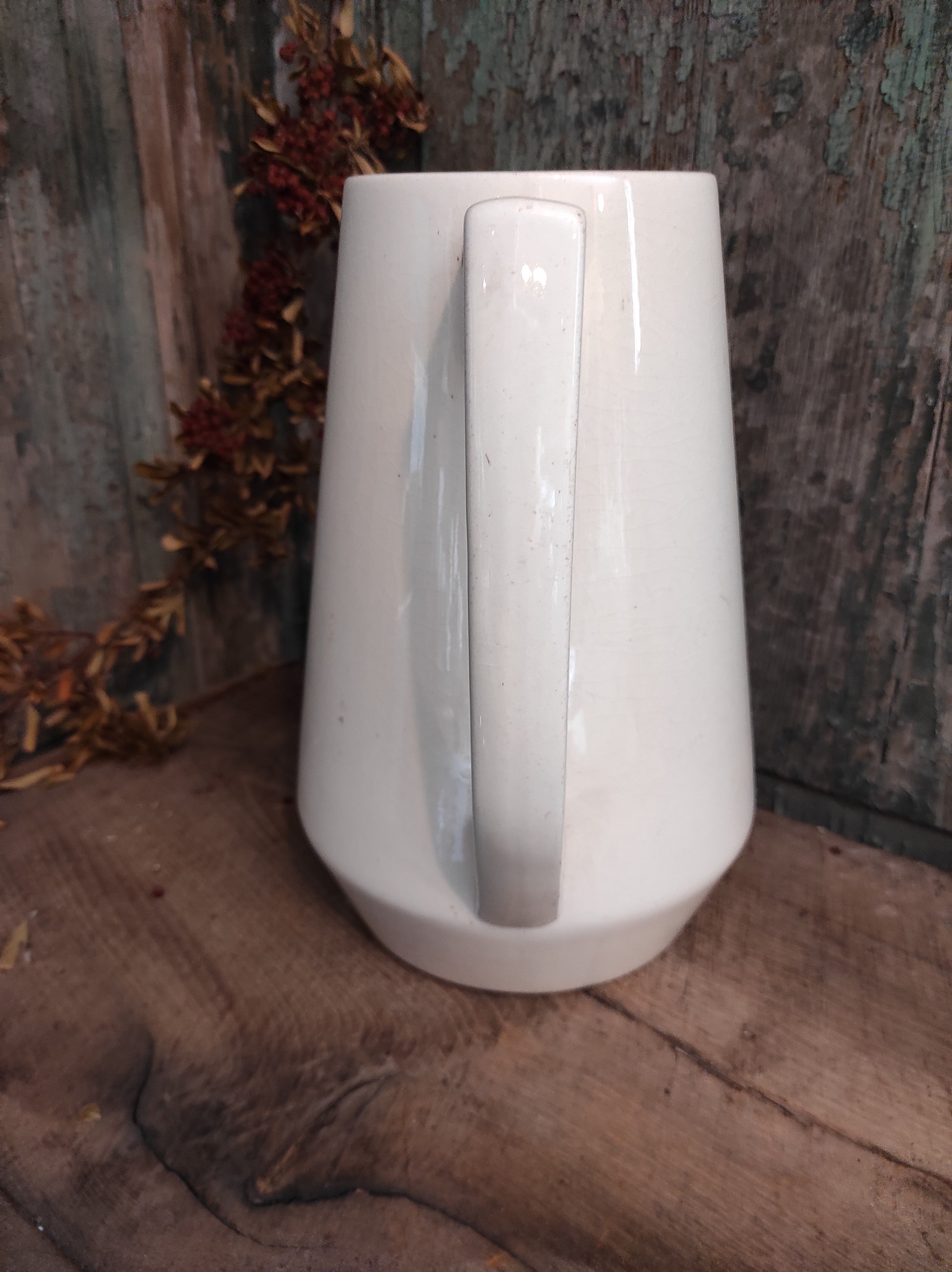 Vintage French white porcelain jug