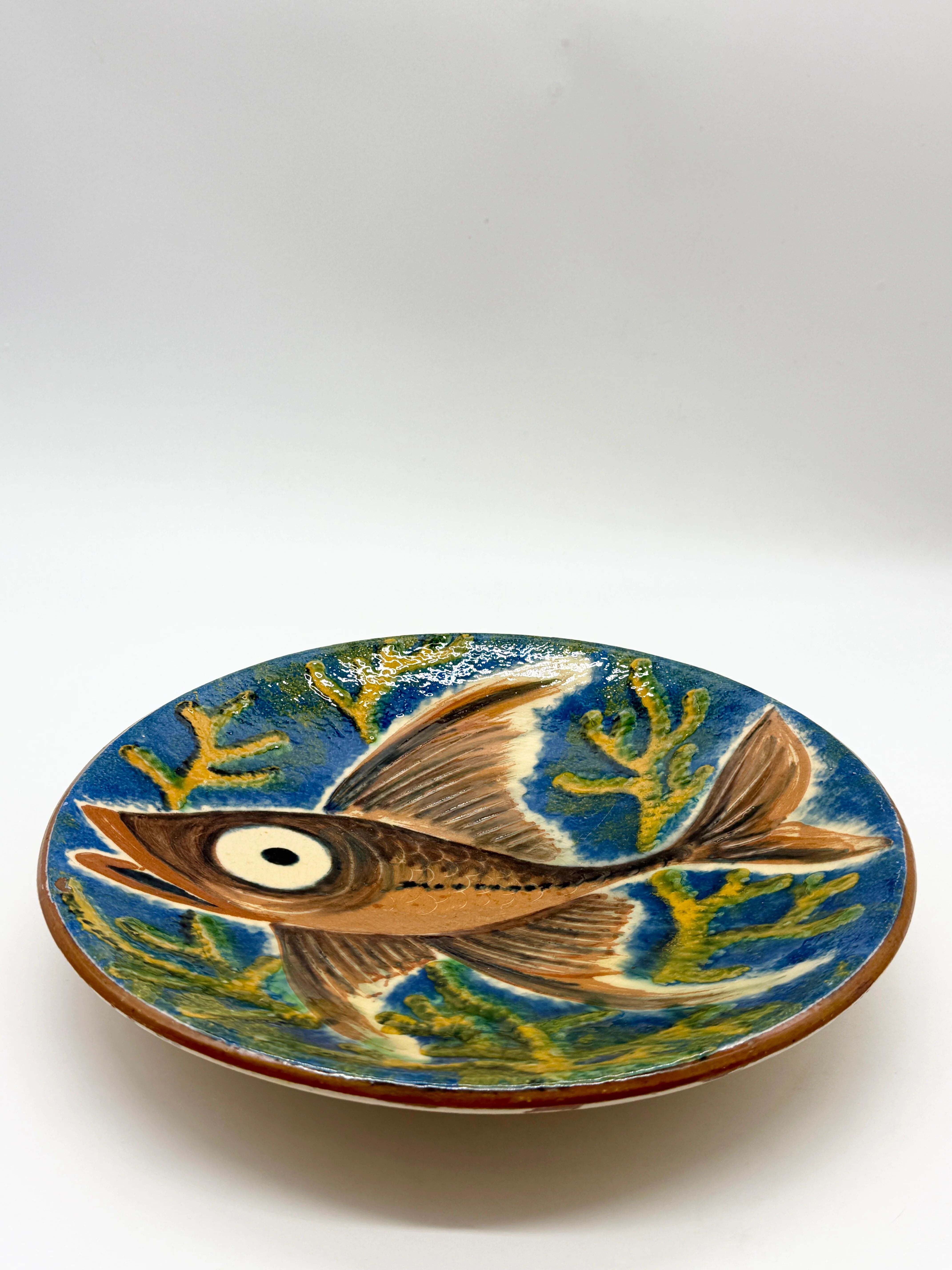 Wall plate "fish" by Puigdemont, Catalonia 1960s