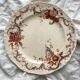 8 polychrome ironstone dinner plates "Wentworth" by Emile Bourgeois