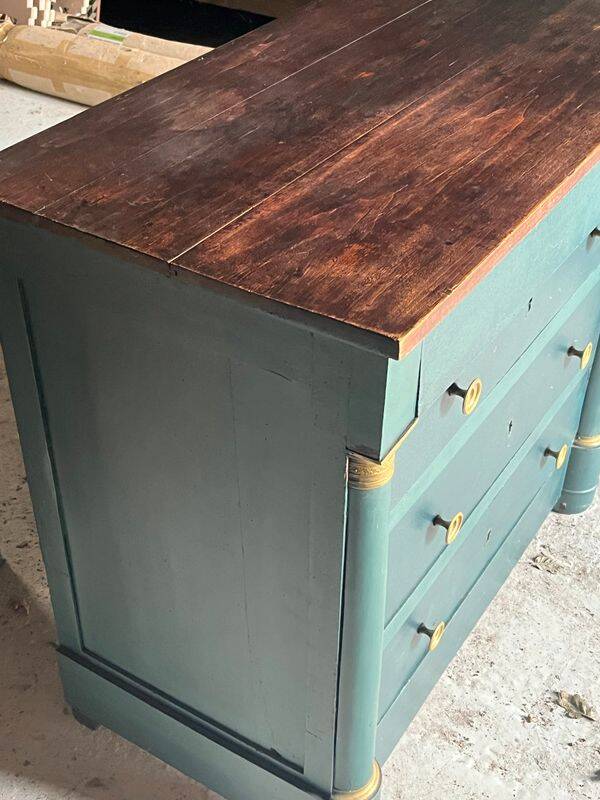 Commode vintage style empire rénovée
