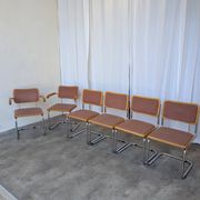 Set of 6 Vintage Cesca Chair by Bene Austria 1970s / Mid Century Chrome Din