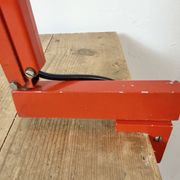 Lampe de table réglable vintage rouge, années 1970