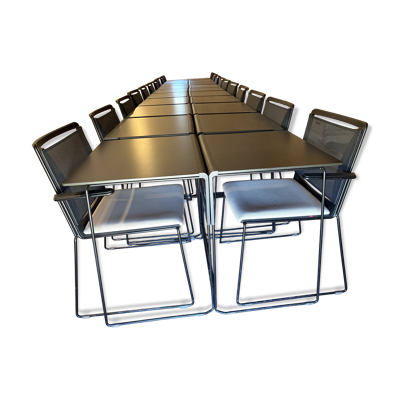 20 tables Ibebi Galileo et 20 chaises Tosca
