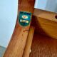 Lot 4 chairs in curved wood and leather design Baumann gondola model 60s vintage