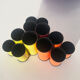 Suite of three pencil pots or tweezers, Germany, 70s