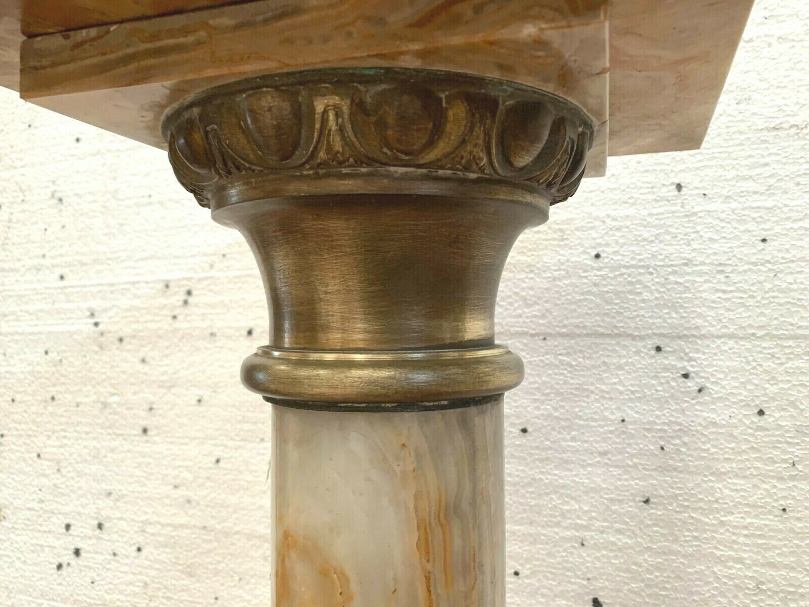 Presentation column in Onyx Pedestal turning XX century