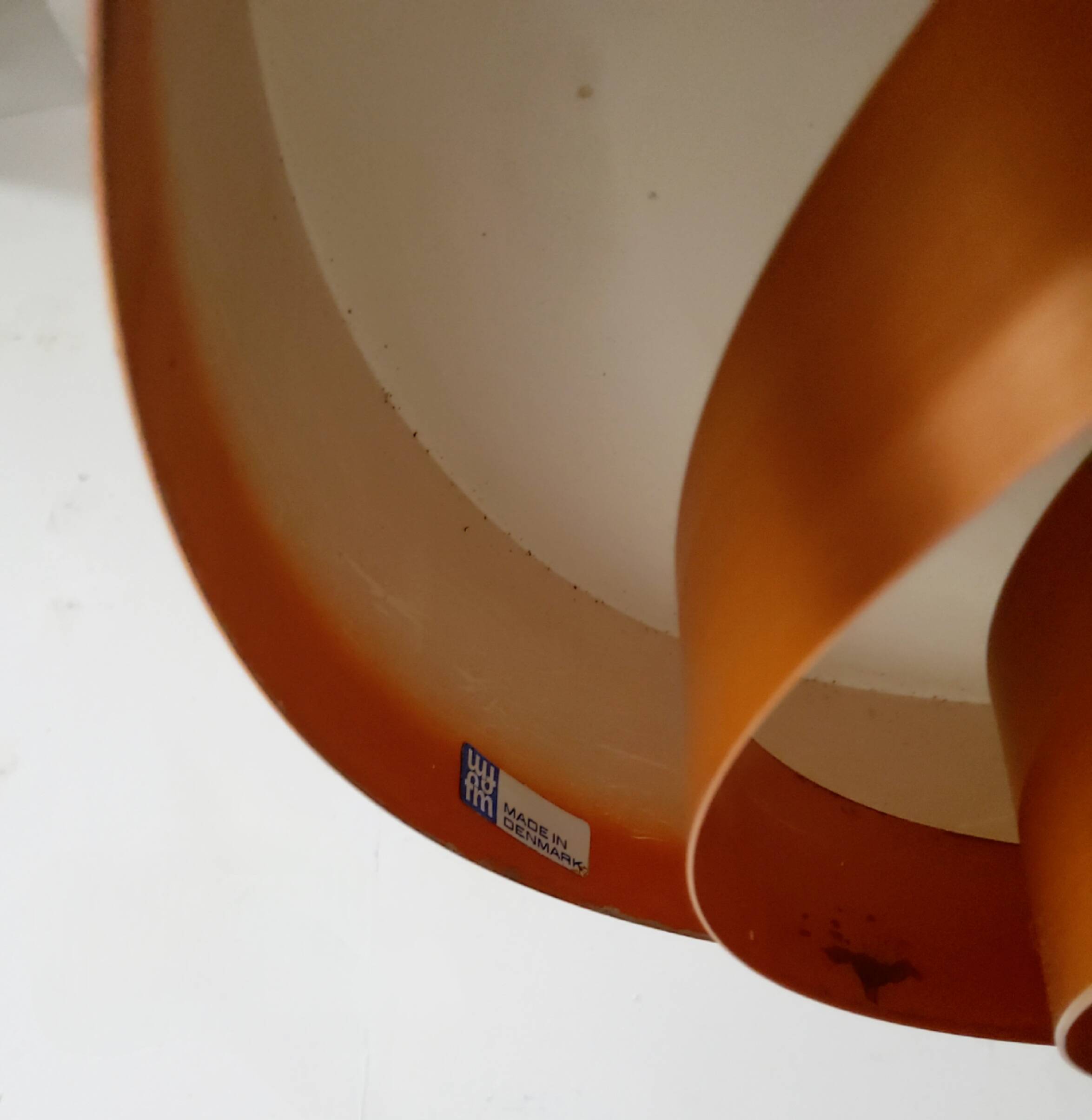 Danish suspension light by Jo Hammerborg for Fog and Morup, 1963 vintage.