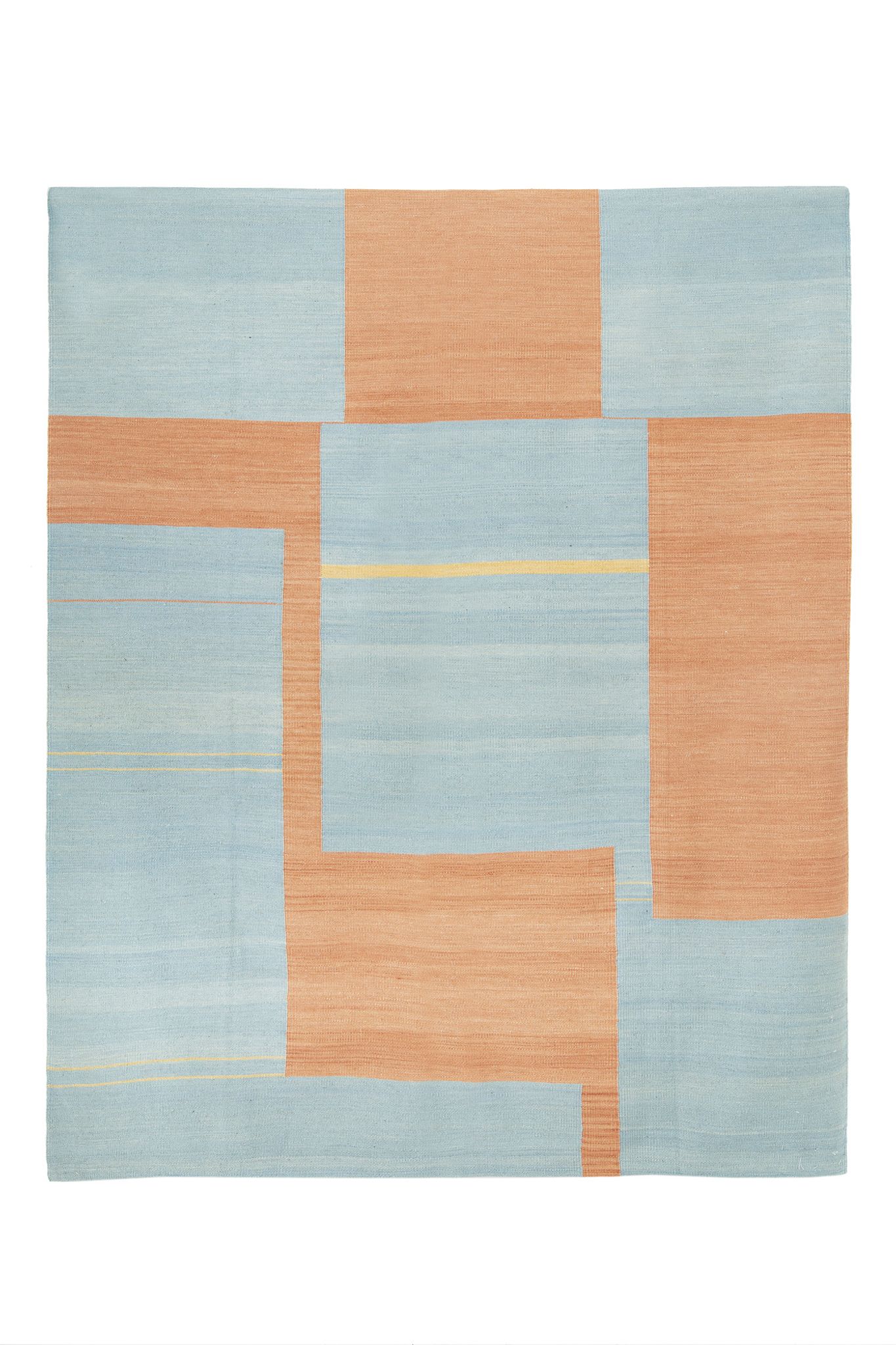 Contemporary afghan kilim 222 x 179 cm carpet