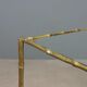 Vintage brass coffee tables in bamboo shape, 1960s design.