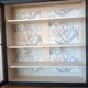 Buffet vitré, vaisselier, bibliothèque ancienne Noir et Bois naturel
