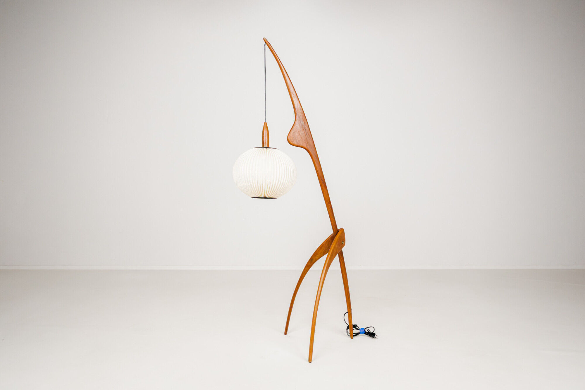 Floor lamp Praying Mantis by Rispal, France, 1950s