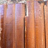 Large vintage wooden drum screen