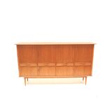 Large vintage teak highboard made in the 60s