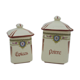 Duo of spice pots