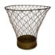 Brass paper basket
