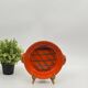 Enamelled ceramic dish, terfer, vallauris, vintage