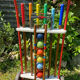 Vintage wooden croquet game
