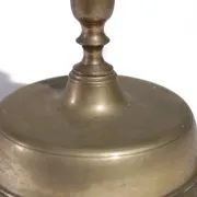Large Spanish brass candlestick with low bell base – circa 1680-1730
