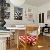 Paire de chaises en orme, années 1970