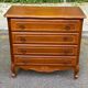 Bibus Louis XV commode in solid wood from the 1960s.
