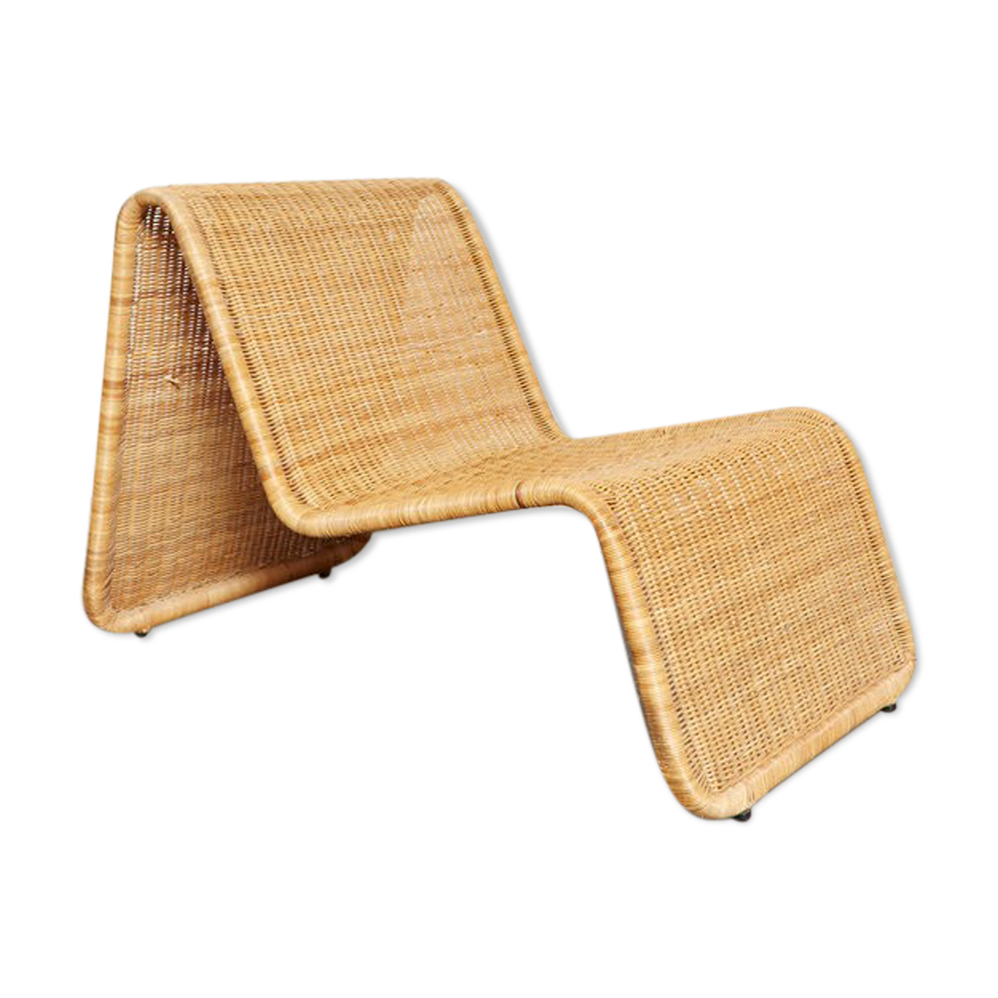 Méridienne P3 en rotin de Tito Agnoli pour Pierantonio Bonacina