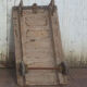 Industrial coffee table pallet on wheels