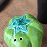 Barbotine salt and pepper shaker service