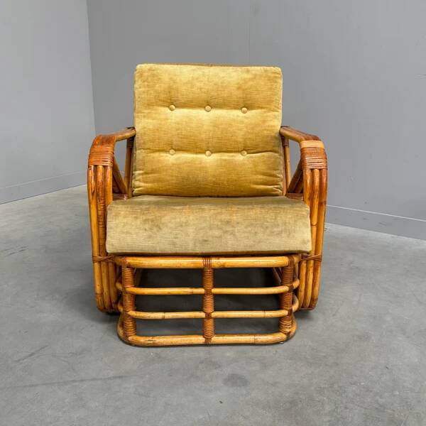 Bamboo and rattan chair by Paul Frankl, USA 1960s