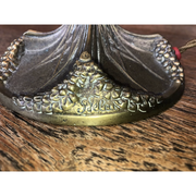 Lampe signé Georges Leleu époque art nouveau  chapeau Tiffany
