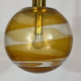 Mid-century Italian Murano glass sphere pendant lamp from 60s