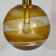 Mid-century Italian Murano glass sphere pendant lamp from 60s