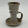 Vintage candle holder in pyrite stoneware by Gustave TIFFOCHE