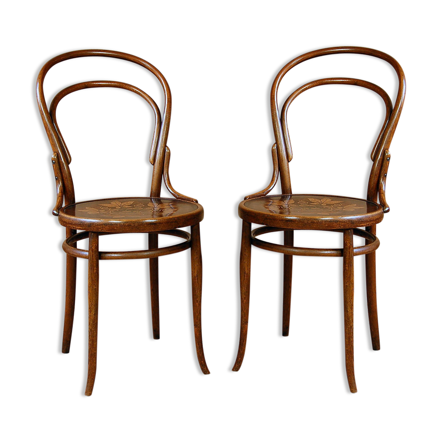 Paire de chaises bistrot 1900 n°14 luterma