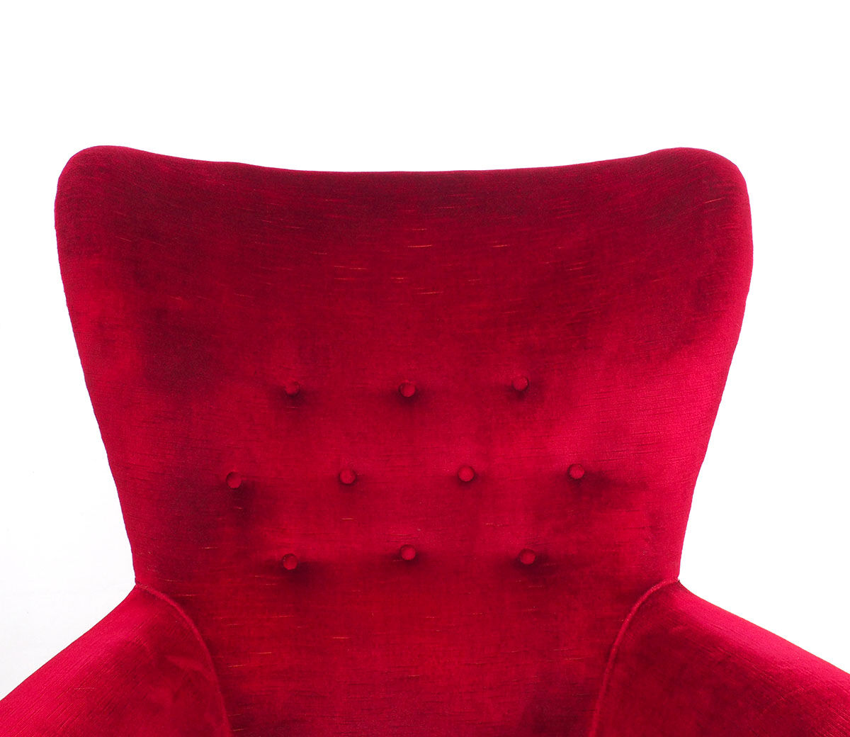 Red Velvet Armchair by Theo Ruth for Artifort, 1950s
