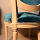 Louis XVI medallion chair, solid beech, unique traditional piece.