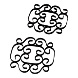 Pair of wrought iron underwear - vintage