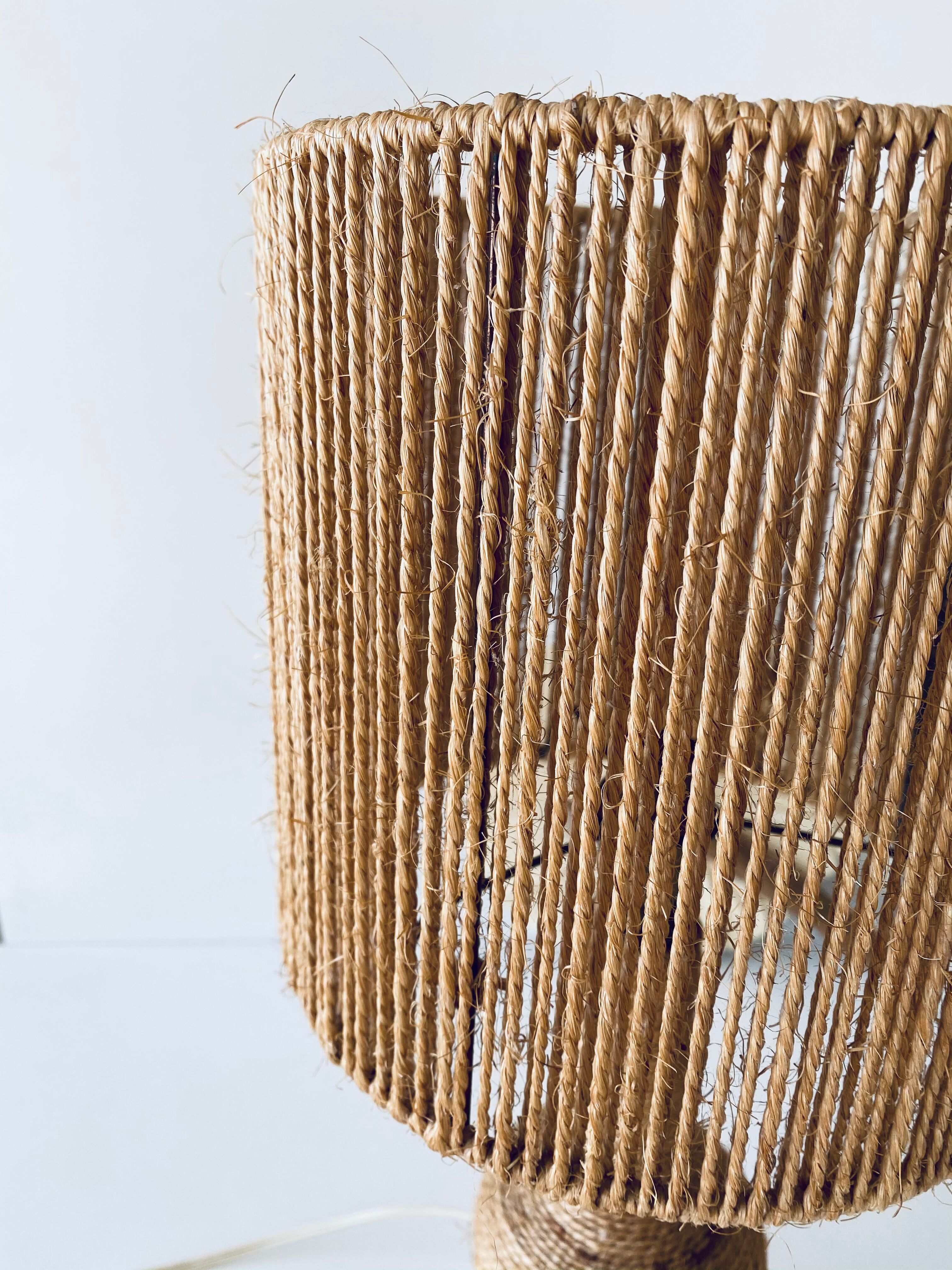 Bohemian lamp in rope