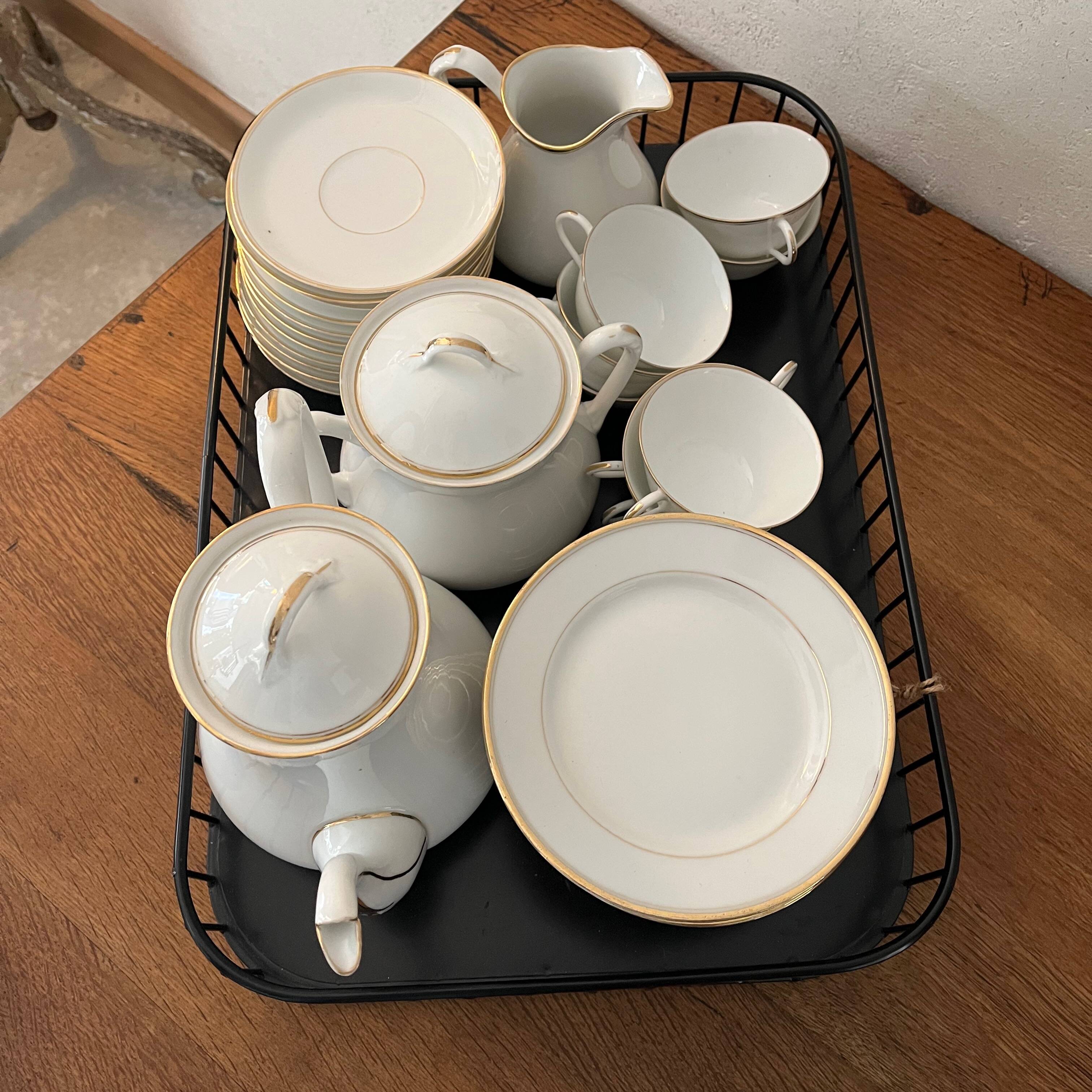 Limoges porcelain coffee service
