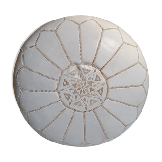 Leather pouf