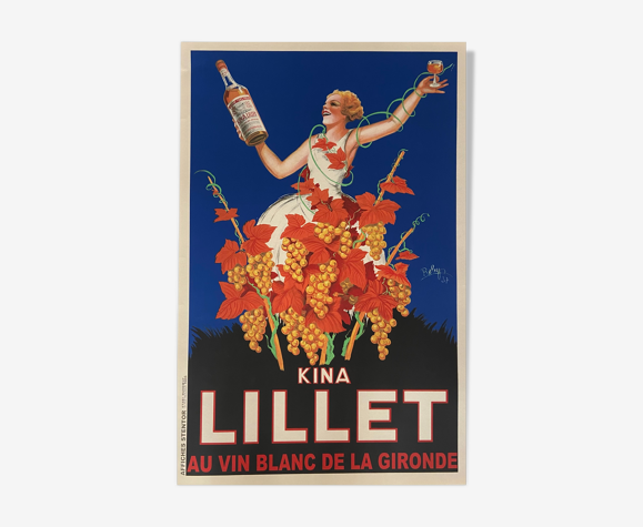 Affiche originale vintage Kina Lillet Robys années 30