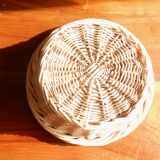 Woven wicker basket