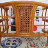 Rattan magazine holder