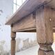 Solid oak farmhouse table with extensions (190-280cm) 1950