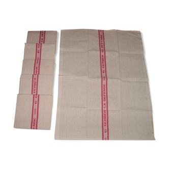 Set of 6 tea towels in metis