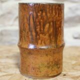 Glazed stoneware cylinder vase by Robert Héraud