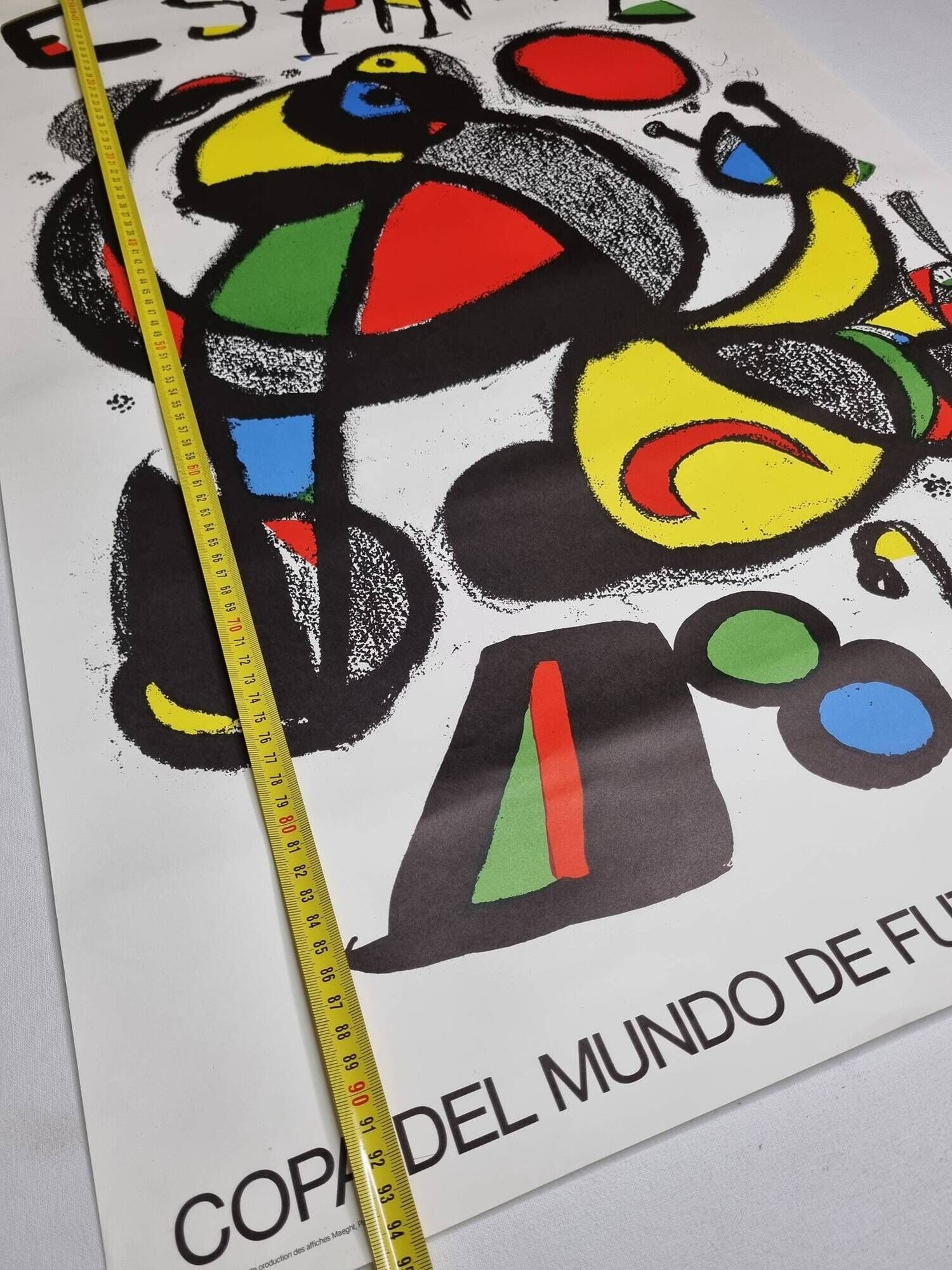 Original poster Football World Cup Spain 1982 after Joan Miró
